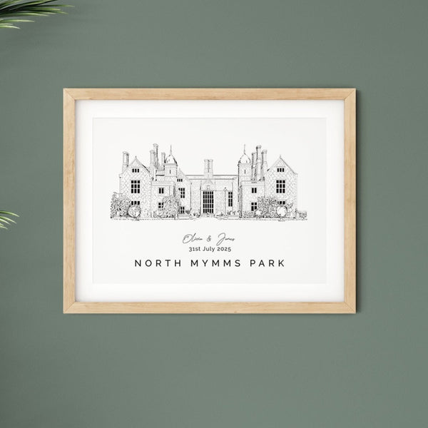 an illustration of north mummy park wedding venue