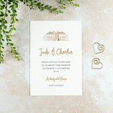 Archerfield House Wedding Invitation, Wedding Venue Illustration