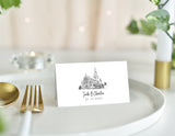 Glasgow Cathedral, Wedding Place Card with Venue Illustration