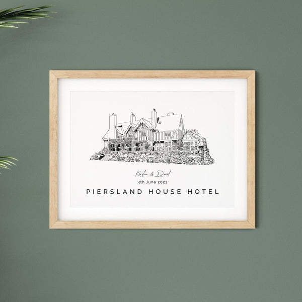 Piersland House Hotel, Personalised Gift for Wedding Booking