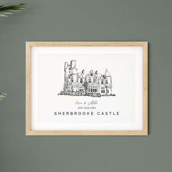 Sherbrooke Castle, Personalised Gift for Wedding Booking