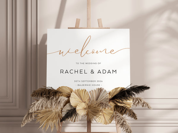 Wedding Stationery Deposit with FREE WELCOME SIGN