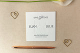 Letterpress Wedding Save the Date, Ampersand