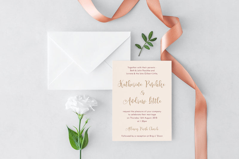 luxuryweddinginvitationsbycombossa HD Printed Wedding Invitations Amber Wedding Invitation, HD Digital Print