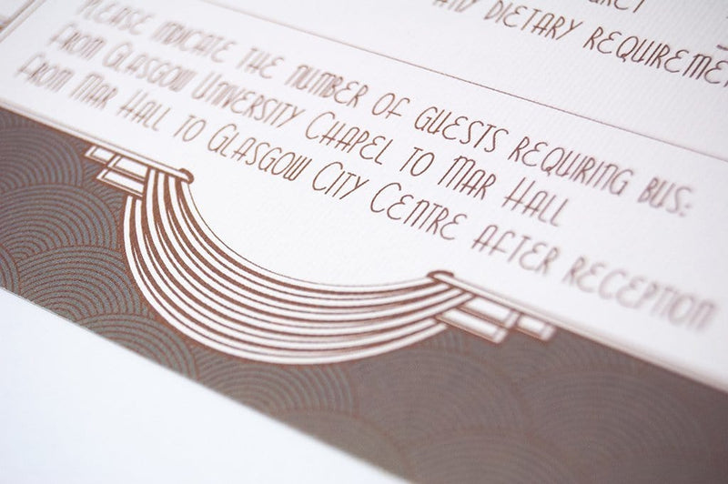 luxuryweddinginvitationsbycombossa Embossed Wedding Invitation Embossed Wedding Invitation, Art Deco NEW
