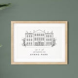 Aynho Park wedding venue print