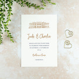 Balbirnie House Wedding Invitation, Wedding Venue Illustration