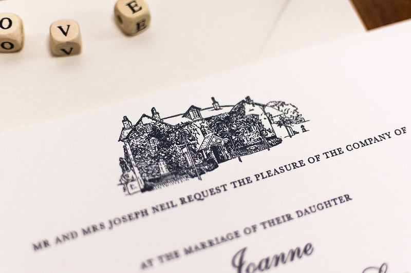 luxuryweddinginvitationsbycombossa Letterpress Wedding Invitations Letterpress Wedding Invitation, Brig o' Doon