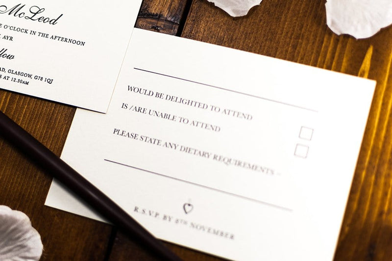 luxuryweddinginvitationsbycombossa Letterpress Wedding Invitations Letterpress Wedding Invitation, Brig o' Doon