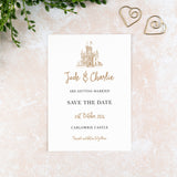 Carlowrie Castle, Save the Date Card, Wedding Venue Illustration