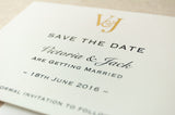 Classic Monogram Save the Date, Monogram Initials