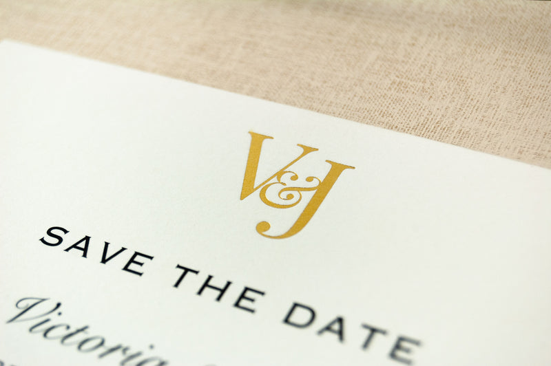 Classic Monogram Save the Date, Monogram Initials