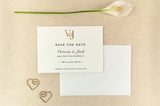 Classic Monogram Save the Date, Monogram Initials