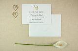 Monogram Initials, Save The Date.