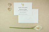 Monogram Initials, Save The Date.