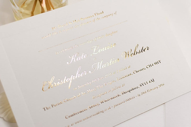 luxuryweddinginvitationsbycombossa Embossed Wedding Invitation Embossed Wedding Invitation, Classic with Raised Border