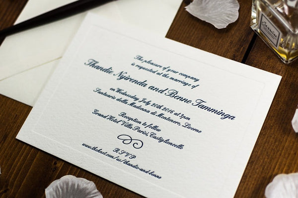luxuryweddinginvitationsbycombossa Letterpress Wedding Invitations Letterpress Wedding Invitation, Classic, Embossed