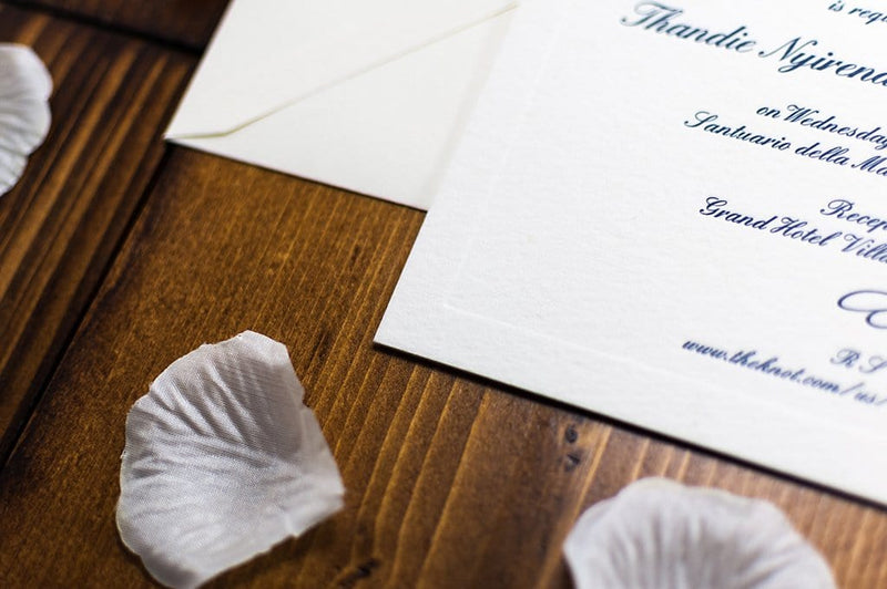luxuryweddinginvitationsbycombossa Letterpress Wedding Invitations Letterpress Wedding Invitation, Classic, Embossed