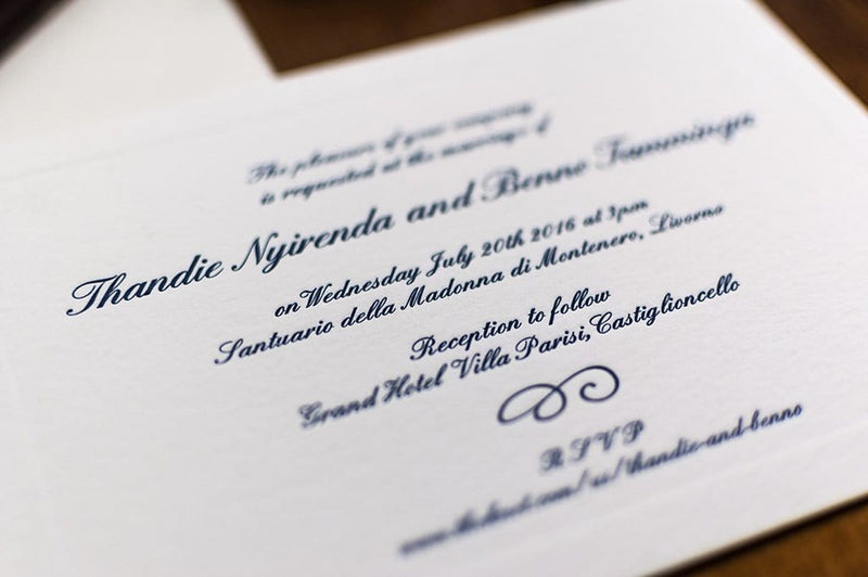 Wedding invitation new arrivals letterpress