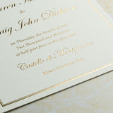 Italian Villa, Hot Foil Wedding Invitation