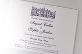 luxuryweddinginvitationsbycombossa Letterpress Wedding Invitations Letterpress Wedding Invitation, Hampton Court House