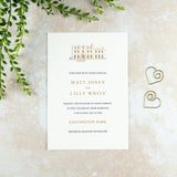 Eastington Park Wedding Invitation, Wedding Venue Illustration