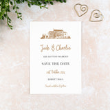 Fairyhill, Save the Date Card, Wedding Venue Illustration