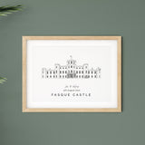 Personalised Wedding Venue illustration Print  - Fasque Castle