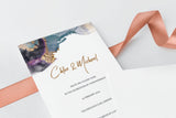 luxuryweddinginvitationsbycombossa HD Printed Wedding Invitations Watercolour and Gold Wedding Invitation, HD Digital Print