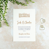 Hampton Court House Wedding Invitation, Wedding Venue Illustration