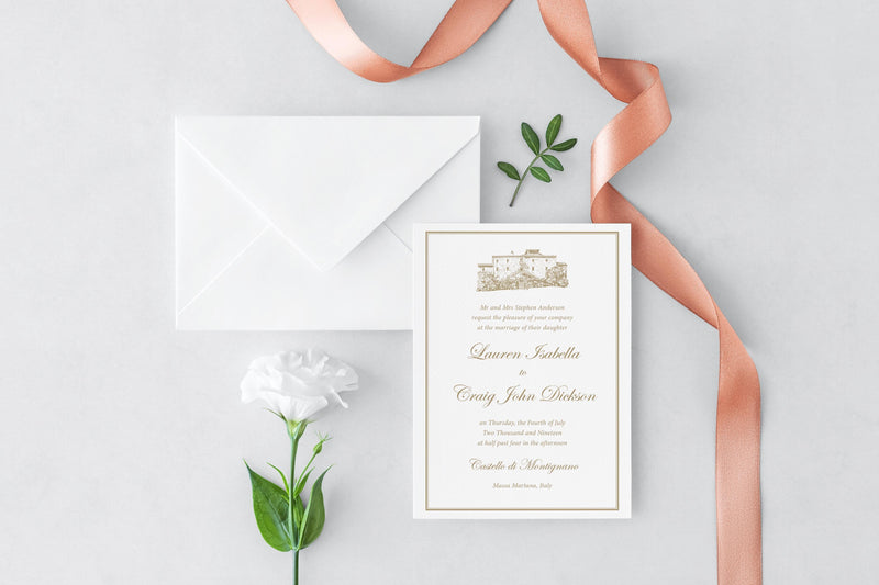 luxuryweddinginvitationsbycombossa HD Printed Wedding Invitations Italian Villa Wedding Invitation, HD Digital Print