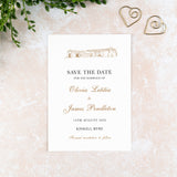 Kinkell Byre, Save the Date Card, Wedding Venue Illustration