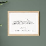 Personalised Wedding Venue Print - Lochside House Hotel