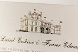 luxuryweddinginvitationsbycombossa Embossed Wedding Invitation Embossed Wedding Invitation, Blairquhan Castle