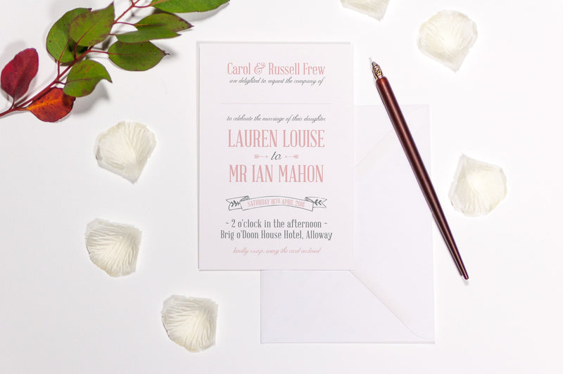 luxuryweddinginvitationsbycombossa HD Printed Wedding Invitations Modern Rustic Wedding Invitation, HD Digital Print