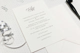 luxuryweddinginvitationsbycombossa HD Printed Wedding Invitations Classic Monogram Wedding Invitation, HD Digital Print