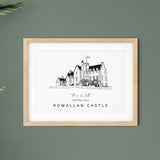 Personalised Wedding Venue Print - Rowallan Castle