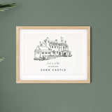 Personalised Wedding Venue Print - Sorn Castle