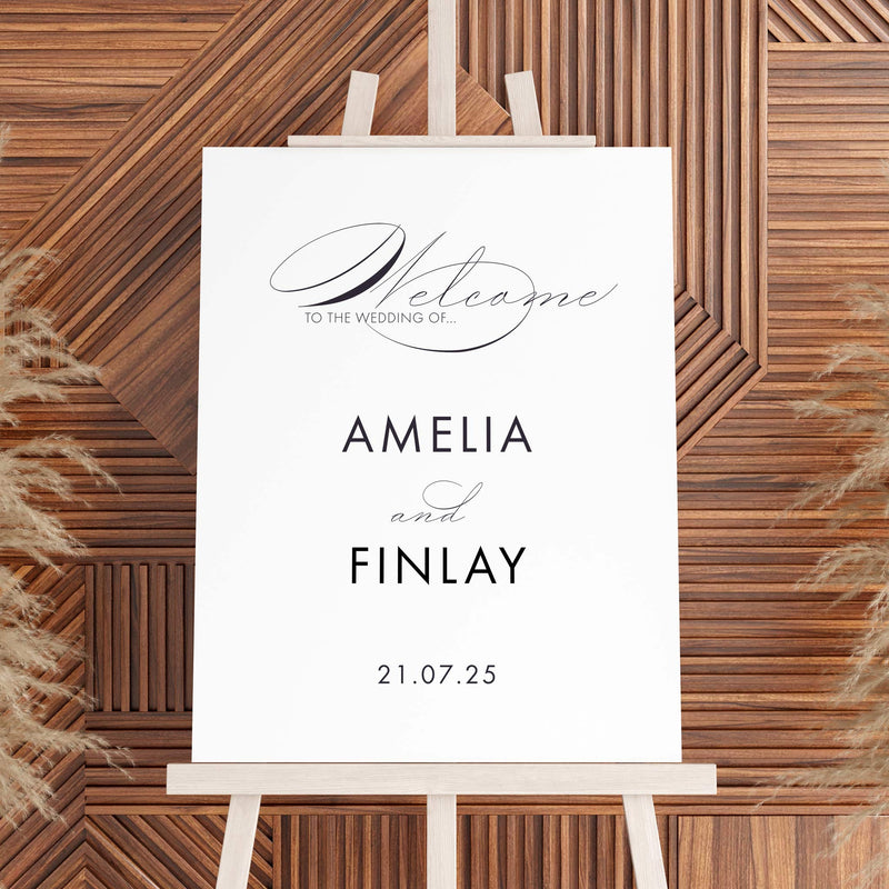 Wedding Stationery Deposit with FREE WELCOME SIGN