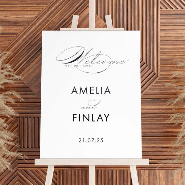 Wedding Welcome Sign, Calligraphy